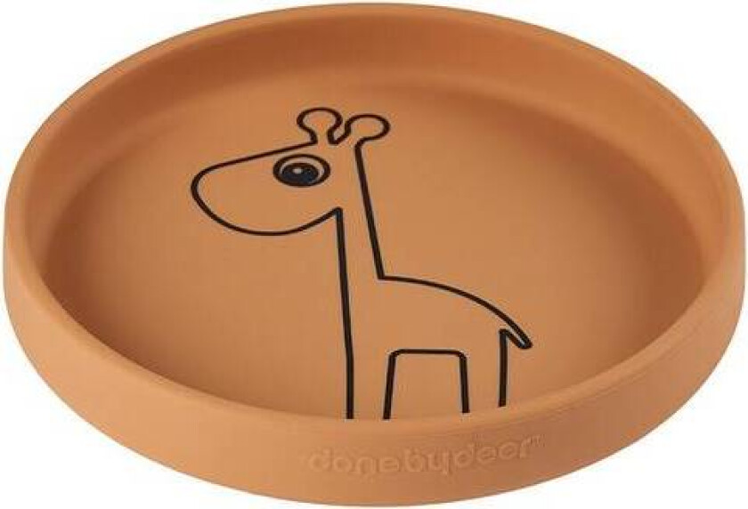 Done By Deer Silikon Tallerken Raffi, Mustard