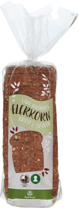 Flerkornbrød Holdbar Skåret 750g