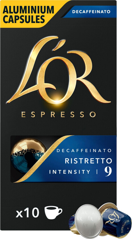 L'Or Kaffekapsler Ristretto Decaf 10stk