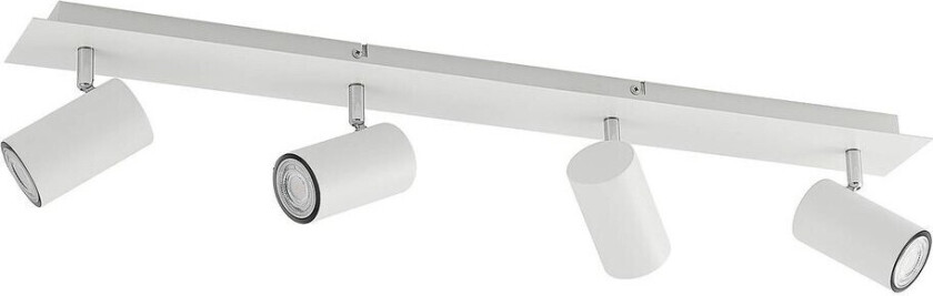 Joffrey takspot, 4 lyskilder, 80 cm, hvit