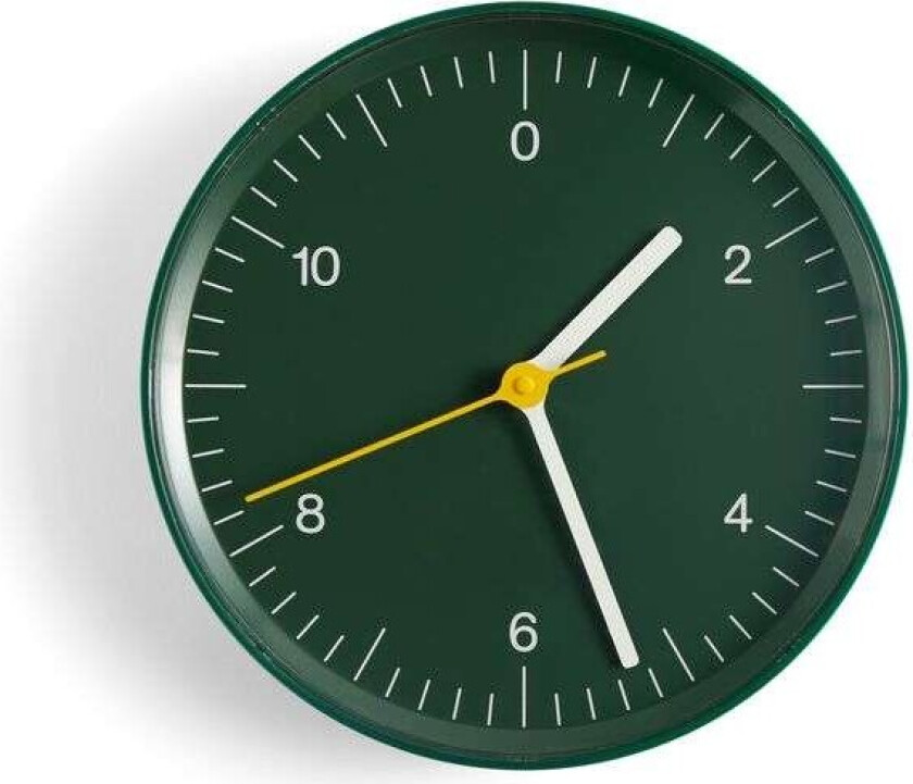 Wall Clock veggklokke Ø 26,5 cm Green