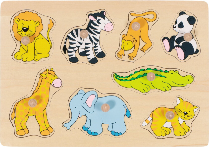 GOKI - Zoo animals, lift-out puzzle - (57874)