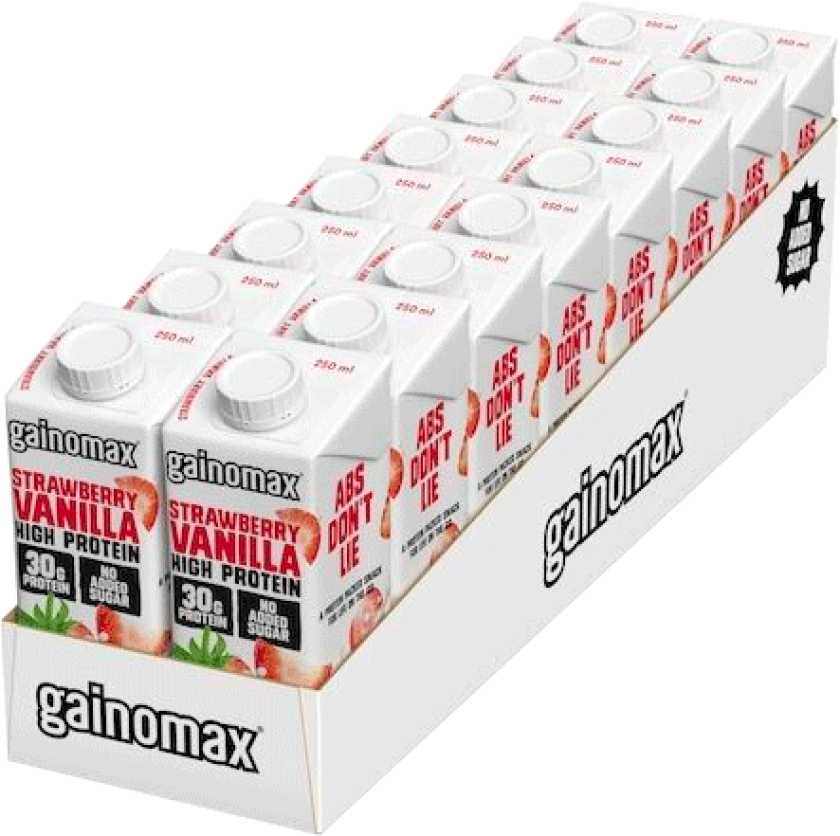 16 x High Protein Drink 250 ml Vanilla Strawberry