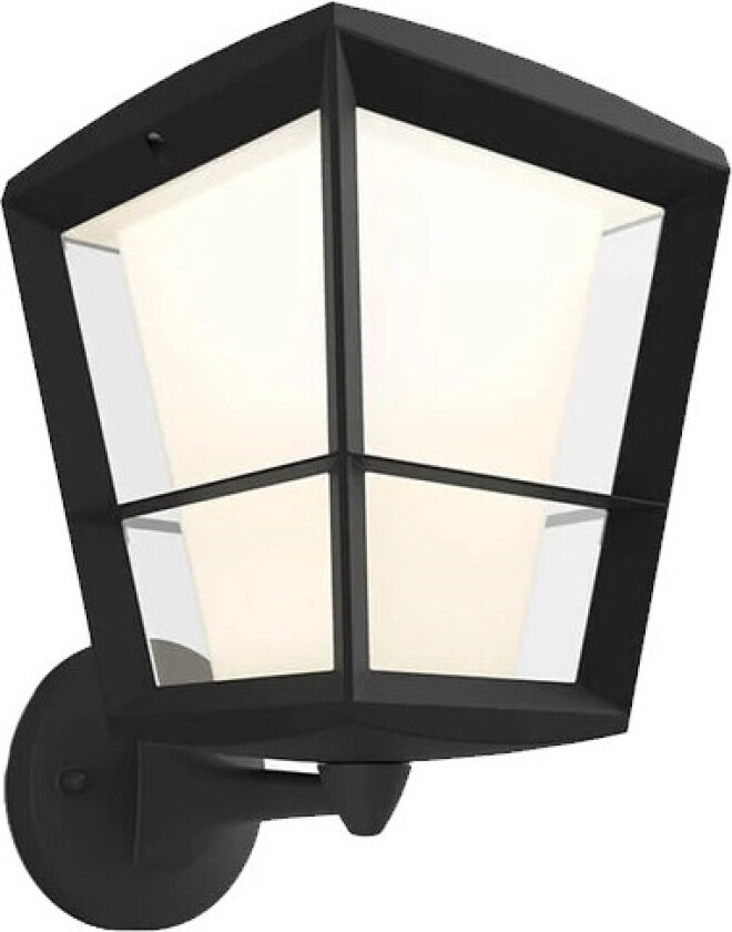 Hue WCA Econic Vegglampe Opp Sort - 60152