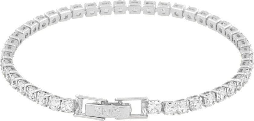 Snö Of Sweden Siri Stone Bracelet Silver/Clear 16cm