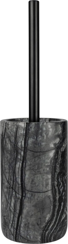 Marble toalettbørste 36 cm Sort-grå