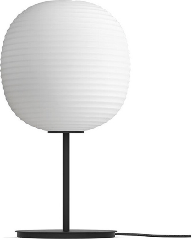 Lantern bordlampe medium Frosted white opal glass