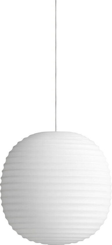 Lantern pendel small Frosted white opal glass