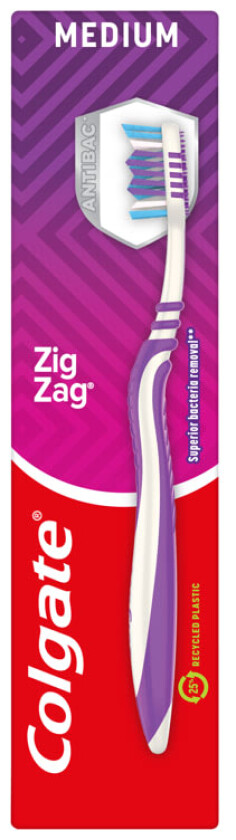 Colgate Tannbørste ZigZag Medium