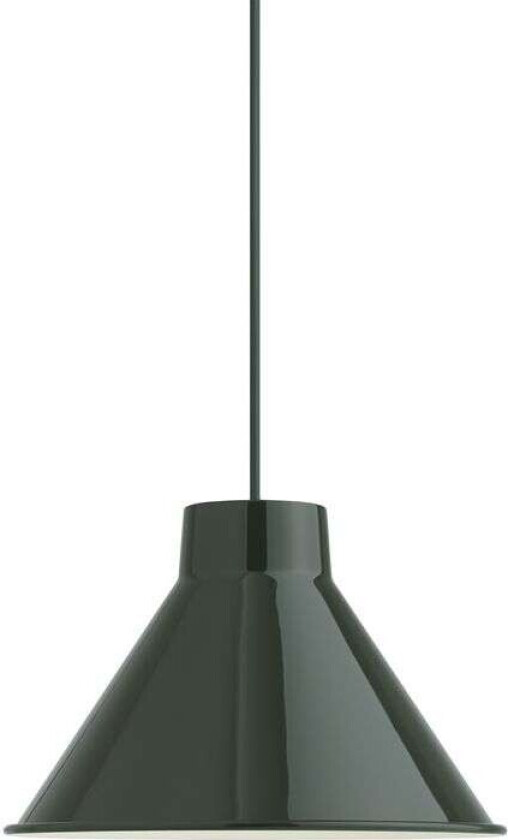 Top taklampe Ø28 cm Mørkegrønn