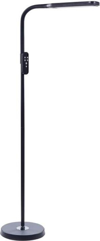 Gulvlampe LED-lampe Svart Syntetisk Materiale 160 cm Dimming Moderne Belysning Hjemmekontor