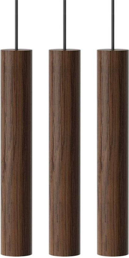 3 Chimes lampe mørk eik