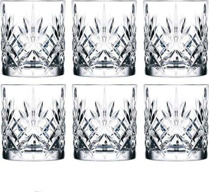 Melodia whiskyglass 31 cl 6-pakning Krystall