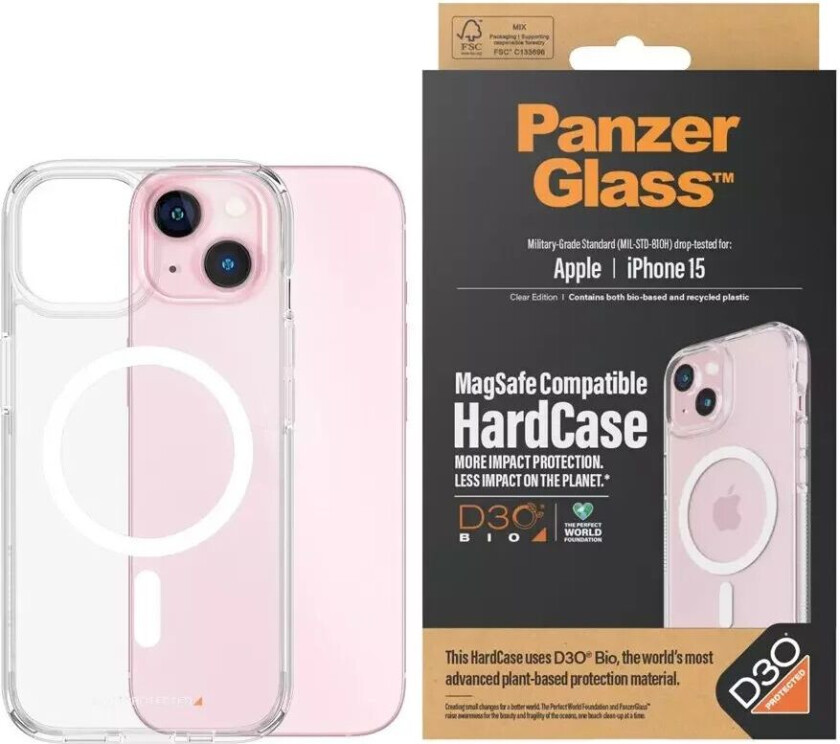 Panzerglass Hardcase Magsafe With D30 Iphone 15 Blank