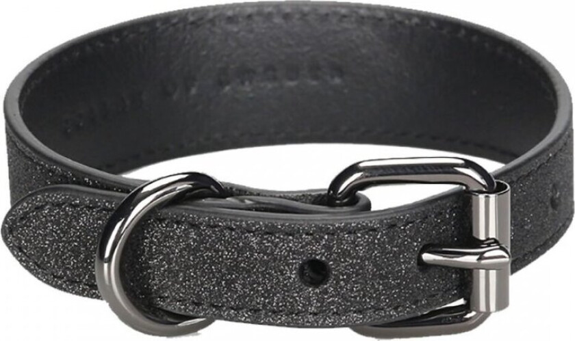 Hundehalsbånd Glitter Svart (L)