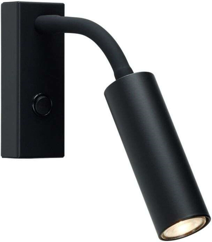Cato Slim vegglampe fleksarm Matt svart
