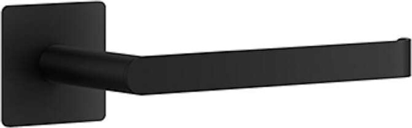 cube toalettpapirholder. svart rustfritt stål. selvklebende.