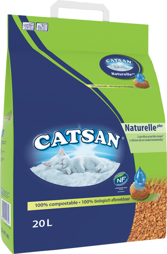 Naturelle Plus Kattesand - 20 l