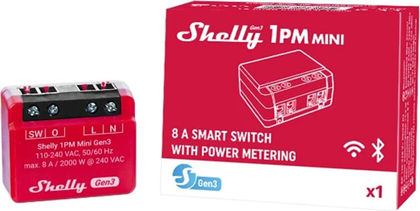 Shelly Plus 1PM Mini Gen 3 - 94493