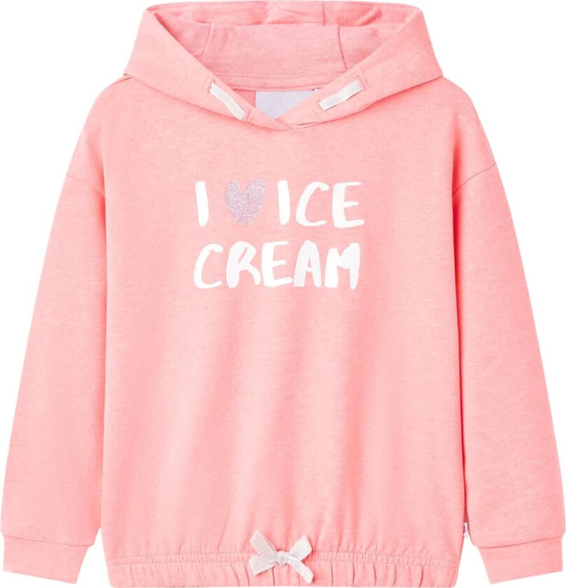 Hettegenser for barn knallrosa 128