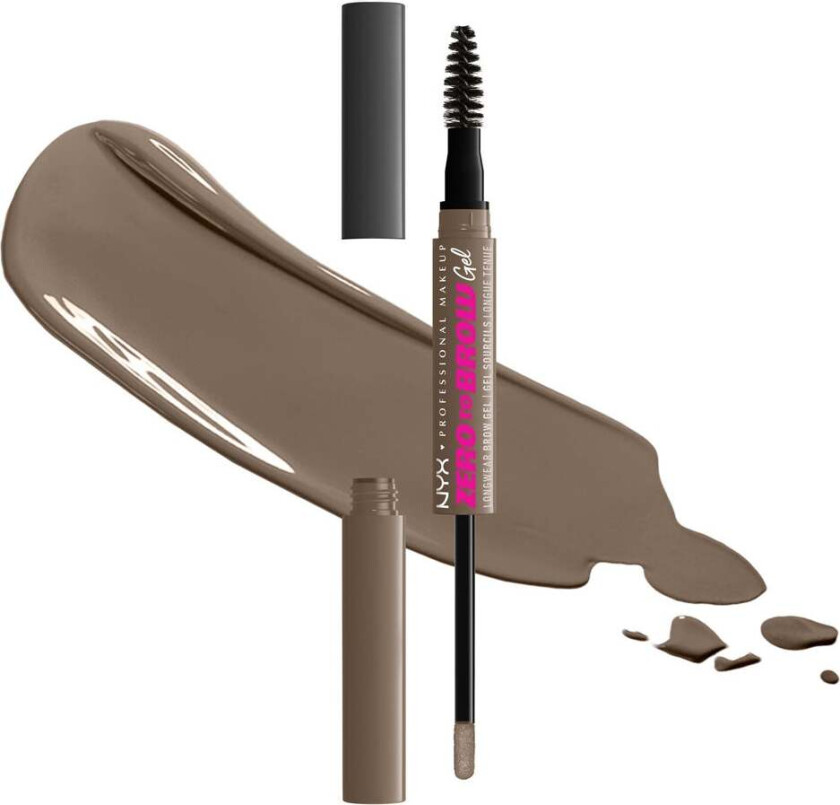 Zero To Brow Longwear Brow Gel Ash Brown