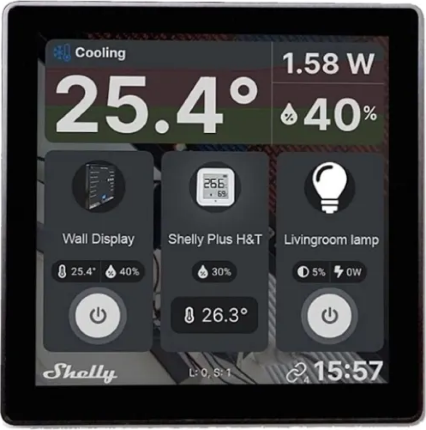 Shelly Wall Display Touch Panel 4"