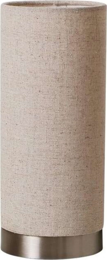 Kremfarget stoffbordlampe Ronja