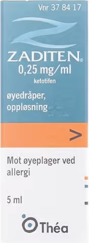 Øyedråper 0,25mg/ml, 5 ml.