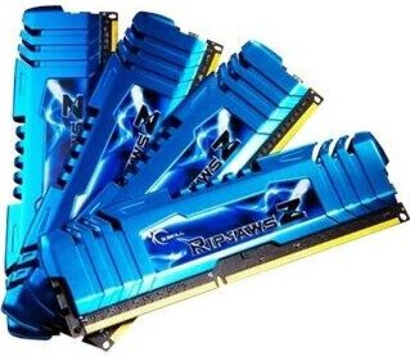 G.Skill Ripjaws Z Series F3-2400C11Q-32GZM - DDR3 - sett - 32 GB: 4 x 8 GB - DIMM 240-pin - 2400 MHz / PC3-19200 - CL11 - 1.65 V - ikke-bufret - ikke