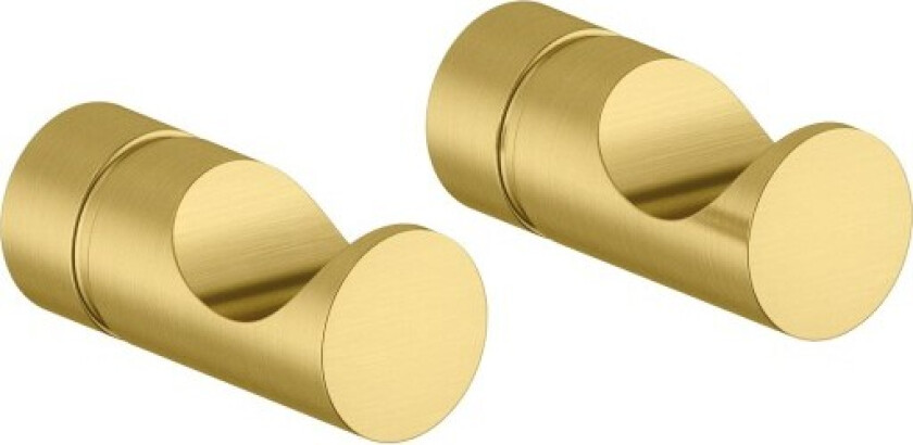 Silhouet Håndklekroker 2 stk. - Børstet Messing