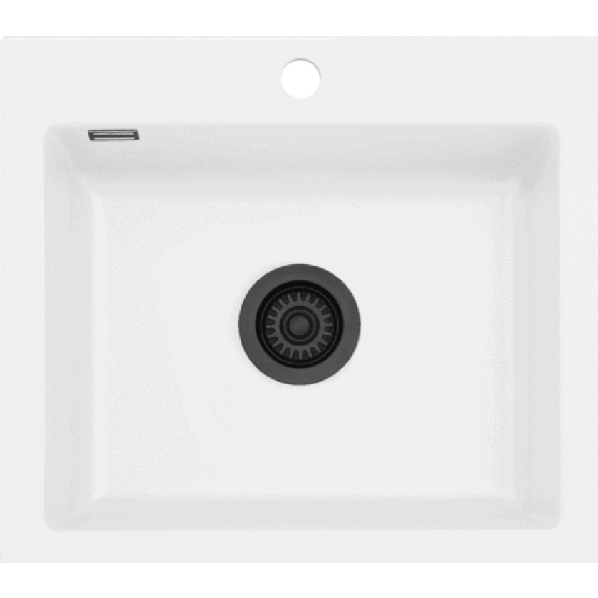 Mera 57 kjøkkenvask, 57,5x51 cm, hvit