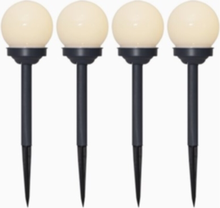 Solcelle-sokkellampe 4-p Globus