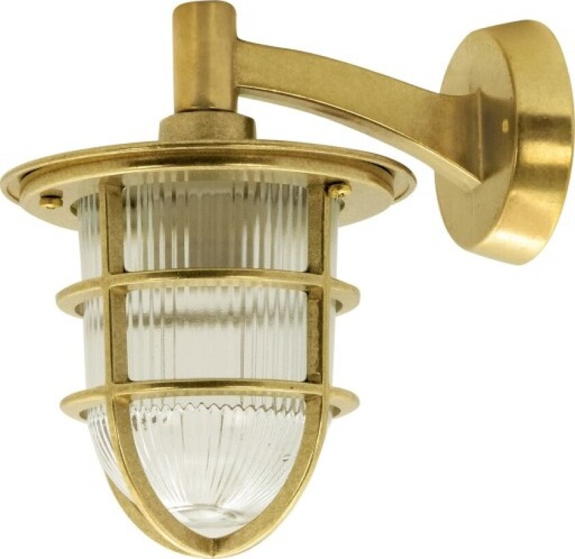 452 vegglampe med gitter støpt messing IP64