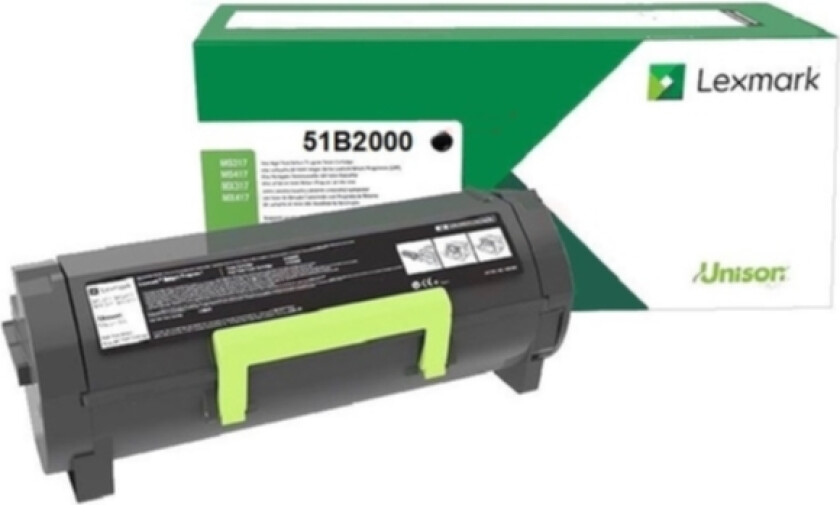 Toner sort 2.500 sider return