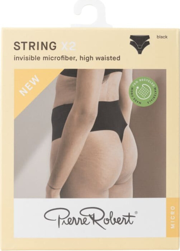 String Micro Black M 2stk Pierre Robert