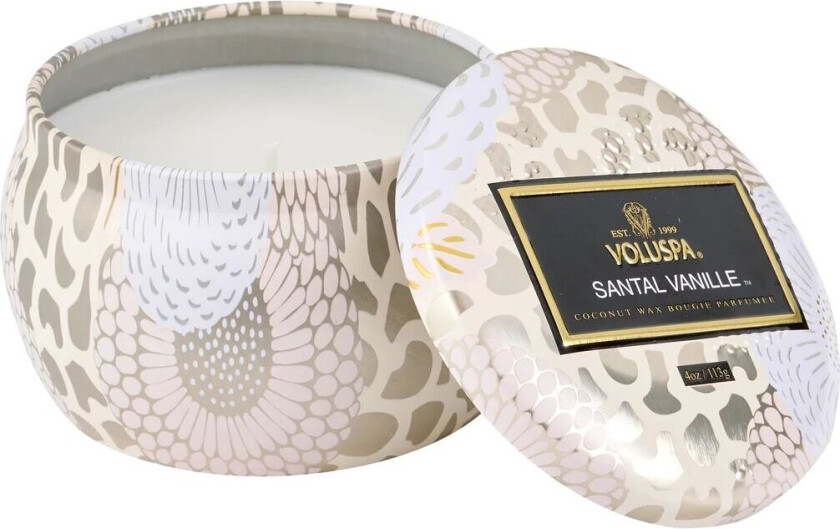 Decorative Tin Candle Santal Vanille 113g