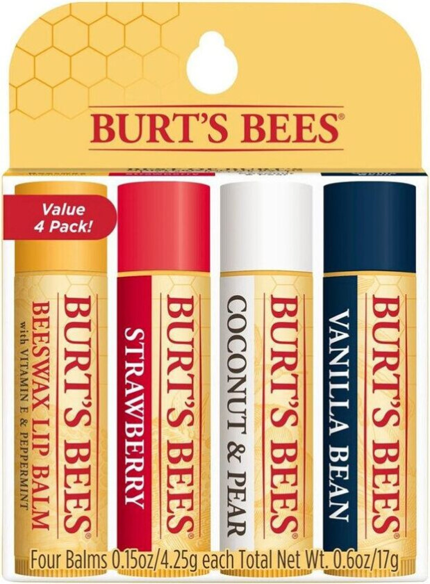 Lip Balm Assorted, 4 x 4,25 g