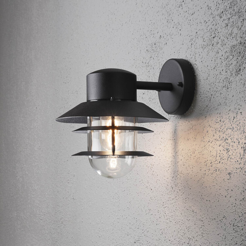 Modena vegglampe ned. Svart 7310-750