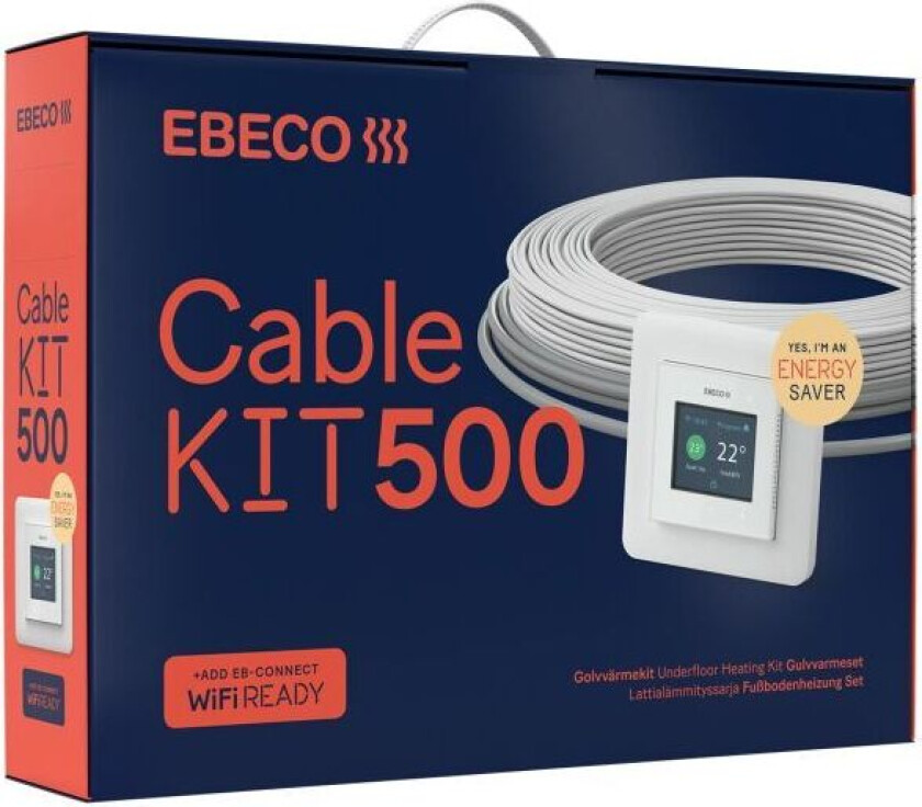 Bilde av Cable Kit 500 Gulvvarmesett 18,5 m, 200W