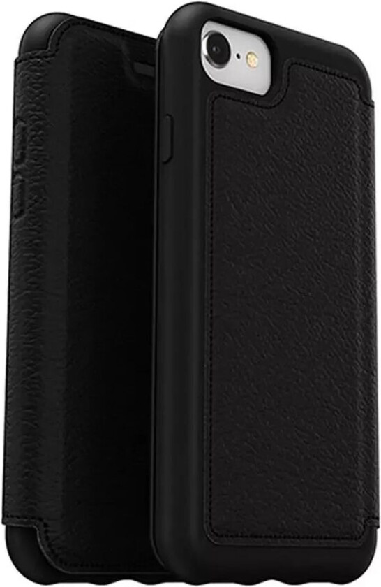 iPhone SE (2022 / 2020) / 8 / 7 Strada Flip Deksel - Svart
