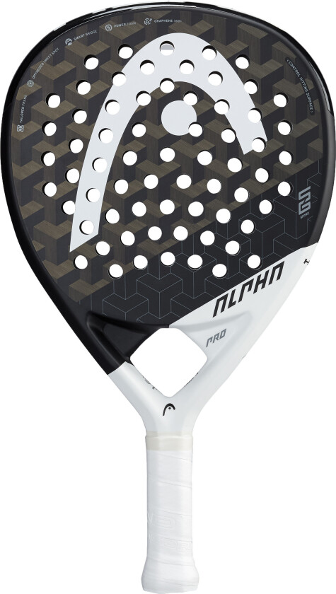 Head Alpha Pro, padelracket BLACK/WHITE