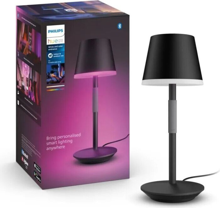 Bilde av Hue Go Portabel bordlampe 530 lm Svart