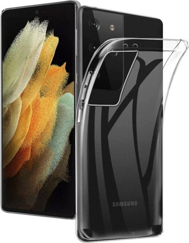 Silikondeksel gjenomsiktig Galaxy S21 Ultra