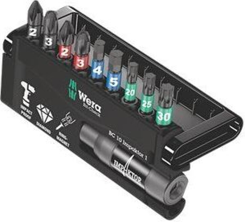 Bit-Safe Impaktor 057680 Bitssett 10 deler