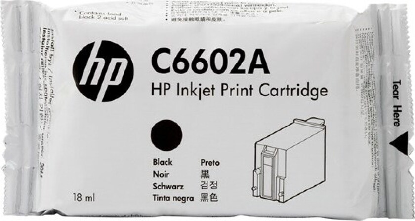 C6602A - Black Ink - Blekkpatron Svart