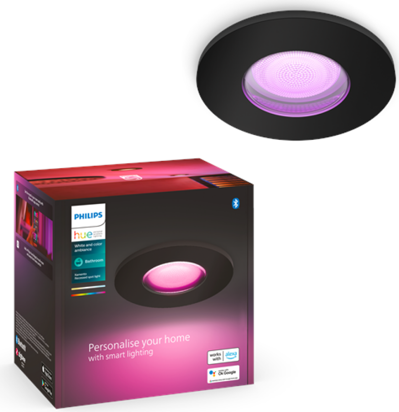 Hue Xamento Recessed 1x5.7W - Black