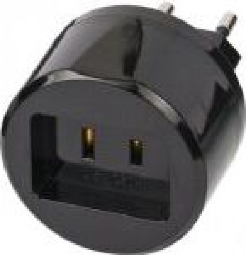 1508500010, Type A, Type C (Europlugg), 250 V, 2,5 A, Sort