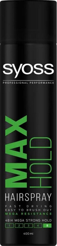 Hairspray Max Hold, 400 ml Hårstyling