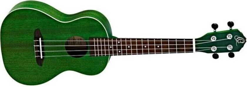 Ortega Ruforest Concert Ukulele Earth See Thru Green