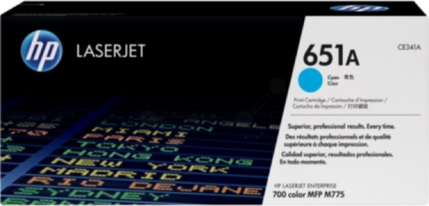 Bilde av Hp Toner Cyan 651a - Ce341a